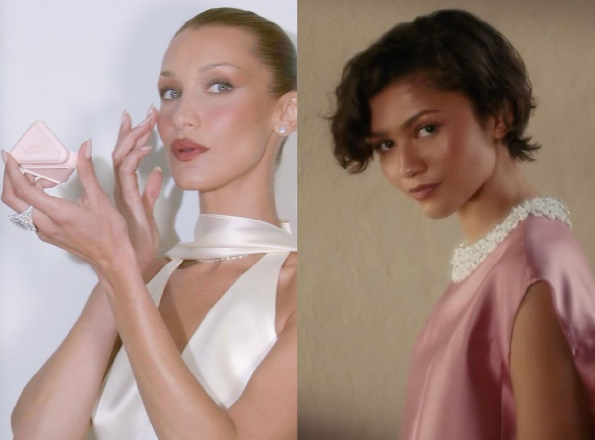 Prada’s first-ever global beauty brand ambassador, supermodel Bella Hadid, has a new face joining her on the roster: Hollywood star Zendaya. (Instagram)