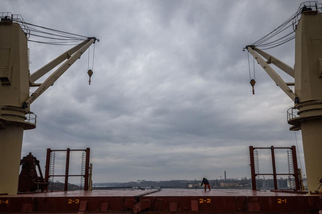 Russia says it struck four Ukrainian military-linked cargo ships and Chernomorsk port
