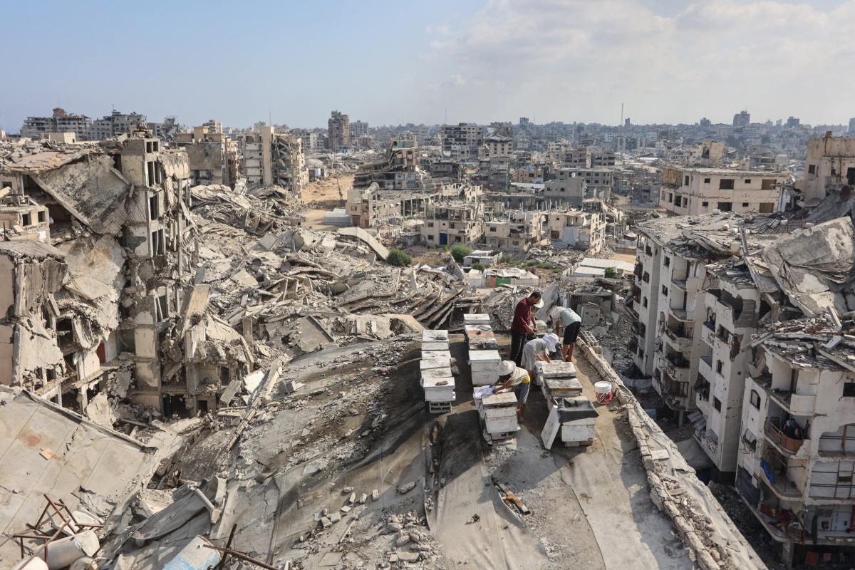 More than two-and-a-half years later, Gaza remains mired in a severe humanitarian crisis, and despite a fragile ceasefire reached between Israel and Hamas in October 2025. (File/AFP)