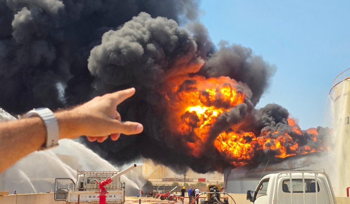 Libya oil company says blazes contained after drone attacks on complex