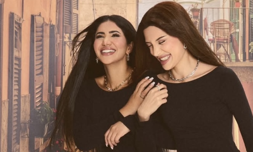 Iraqi-American content creator and entrepreneur Noor Naim and younger sister Banen Naim. (Supplied)