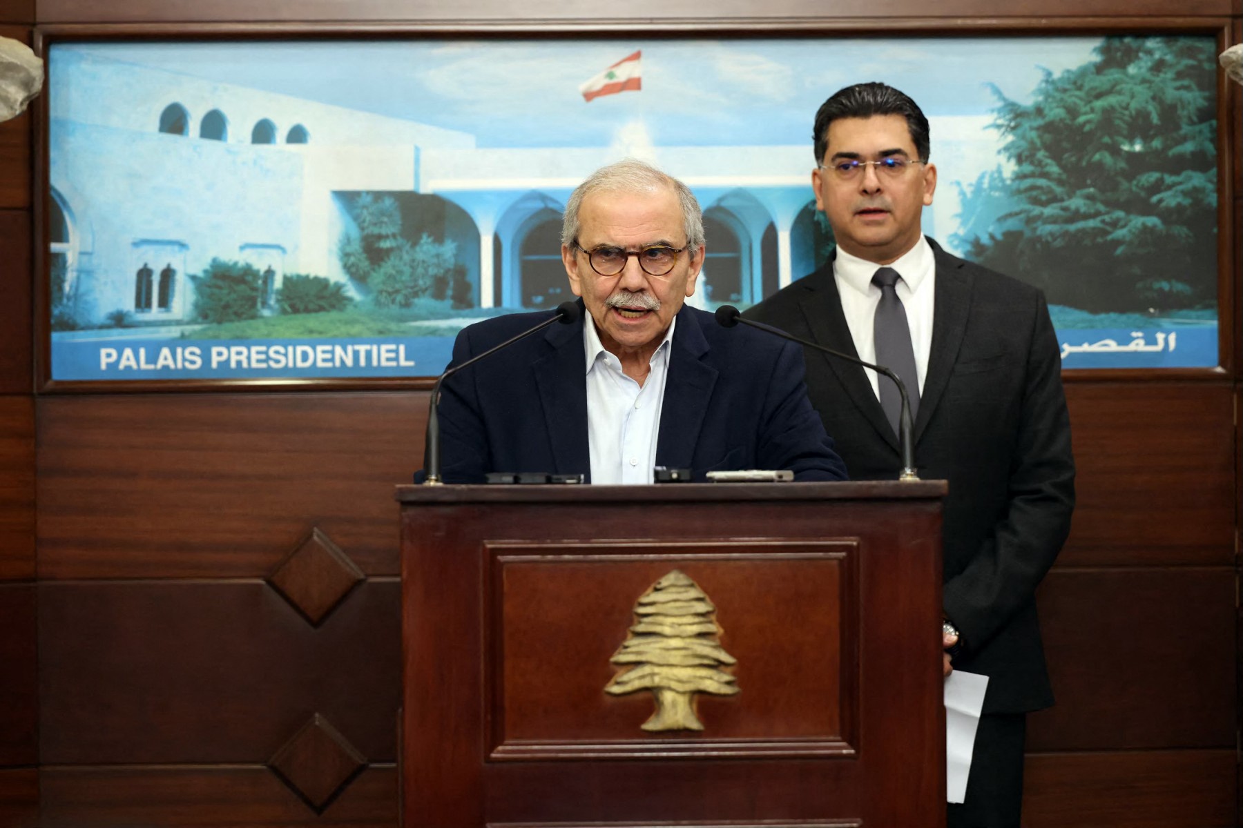 Lebanese Prime Minister Nawaf Salam. (File/AFP)