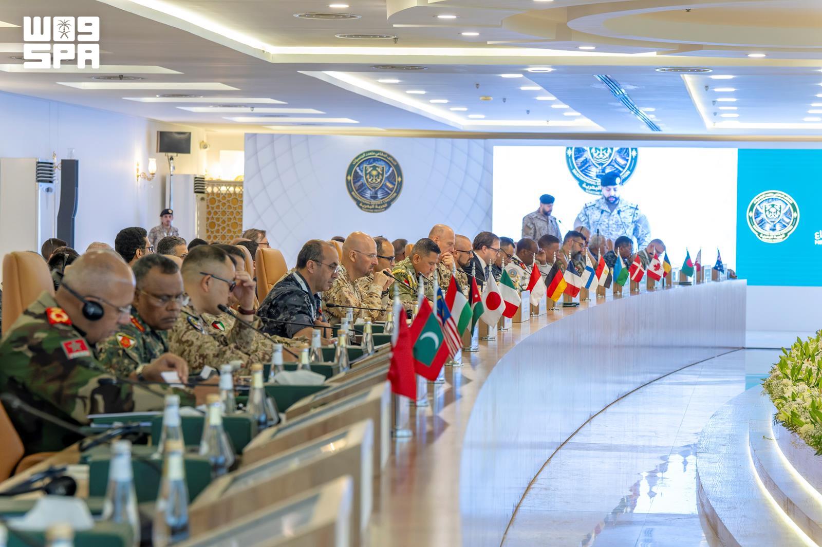 The announcement was made during the third planning meeting of the Multinational Maritime Defense Coalition at the Western Fleet Command in Jeddah, attended by representatives from 39 countries. (SPA)