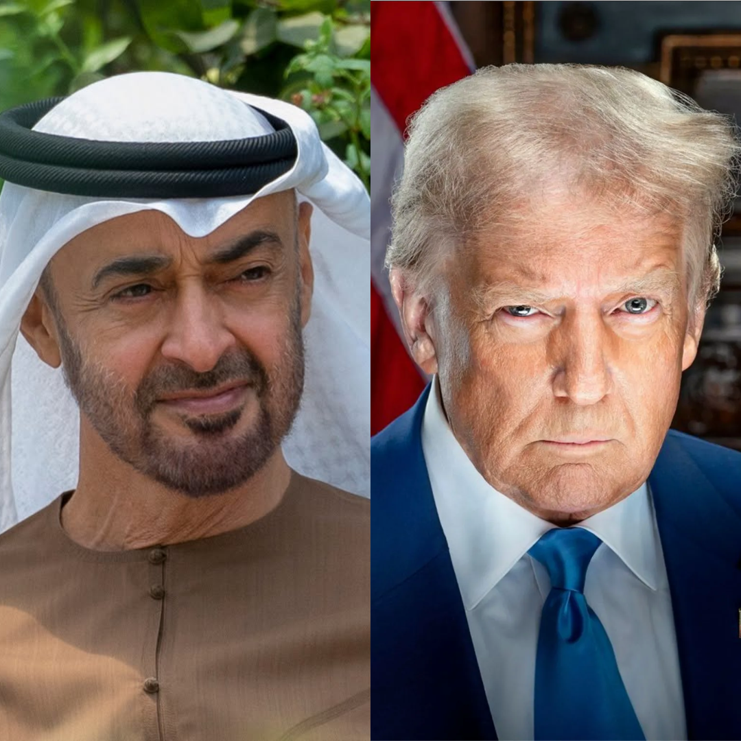 UAE President Sheikh Mohamed bin Zayed Al-Nahyan and his American counterpart Donald Trump discussed UAE-US cooperation and ways to strengthen bilateral relations in support of their countries’ mutual interests. (Supplied)