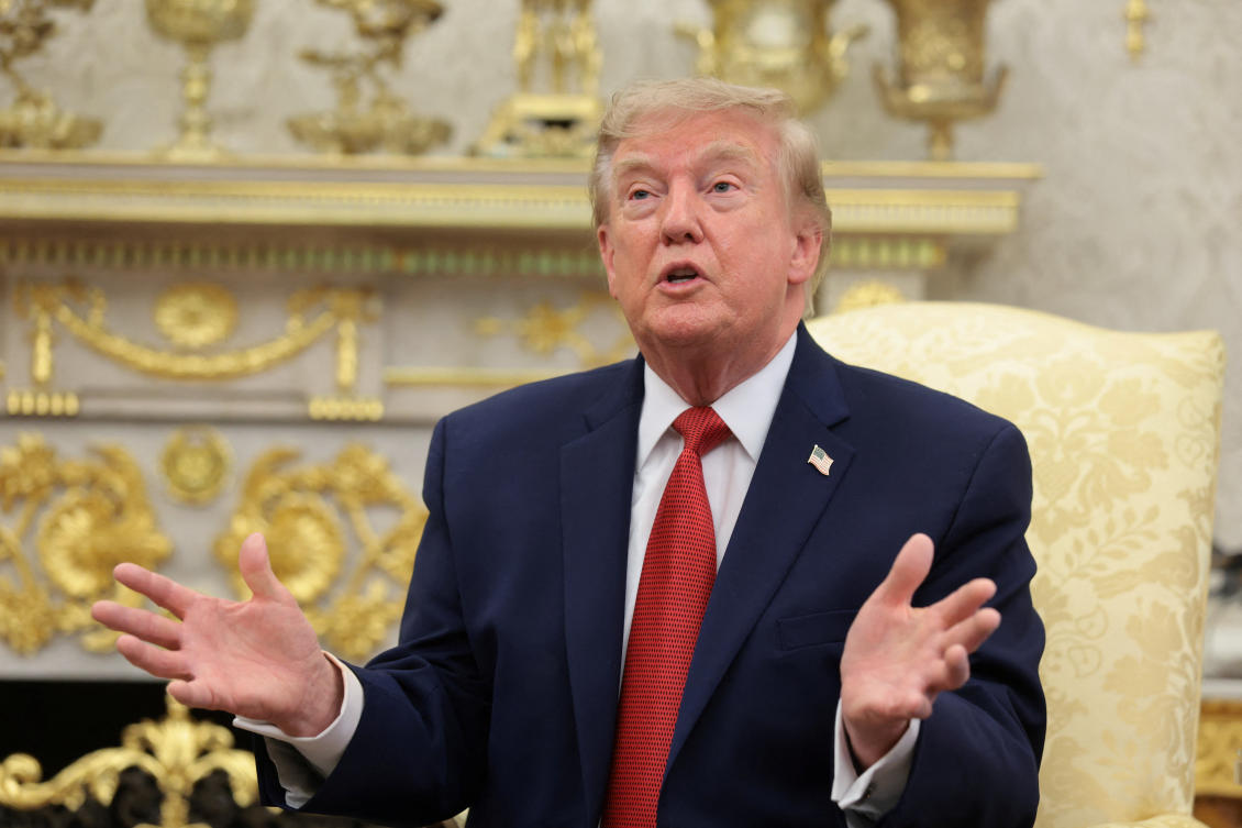 US President Donald Trump said on Tuesday that talks between the US and Iran were neither taking place nor scheduled but the Strait of Hormuz was open. (File/Reuters)