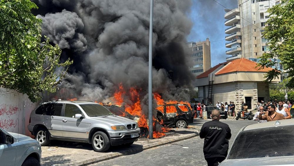 The aftermath of a strike on Sidon, Lebanon. (Reuters)