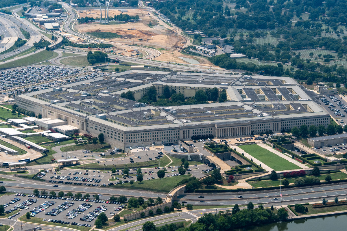 The Pentagon is seen from the air on July 15, 2026, in Washington, D.C. (AP)