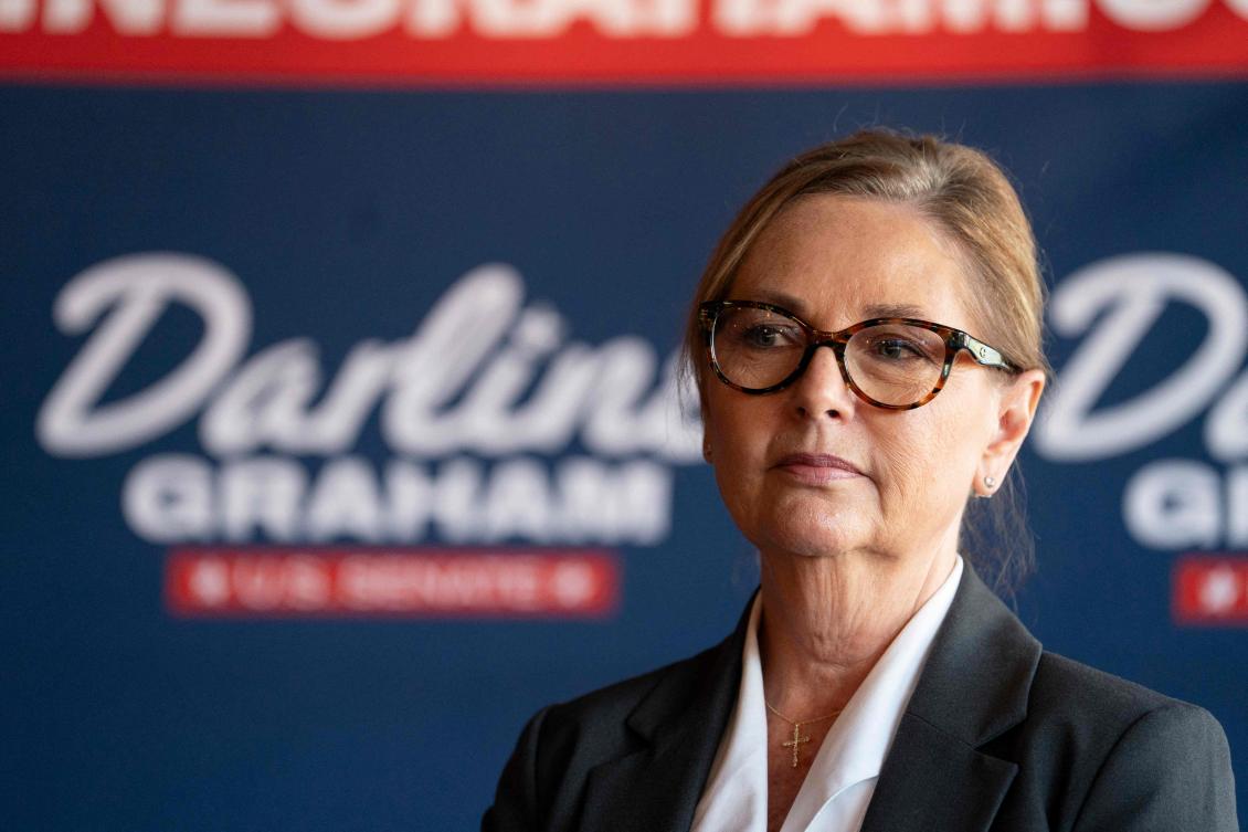 Political novice Darline Graham’s unexpected bid for a six-year US Senate term will test Donald Trump’s influence in a heavily Republican state.(Getty Images via AFP)