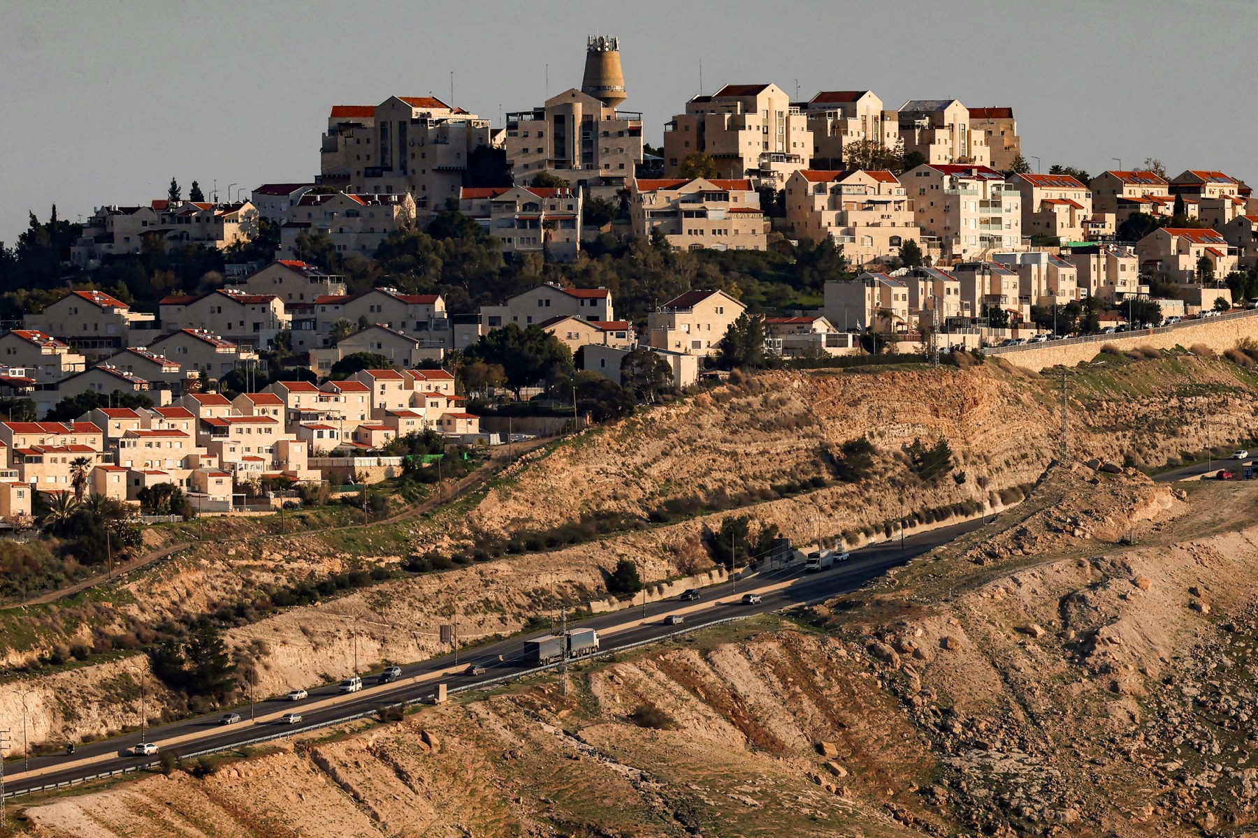 The E1 project lies east of occupied East Jerusalem between the city and the Israeli settlement of Maale Adumim. (File/AFP)