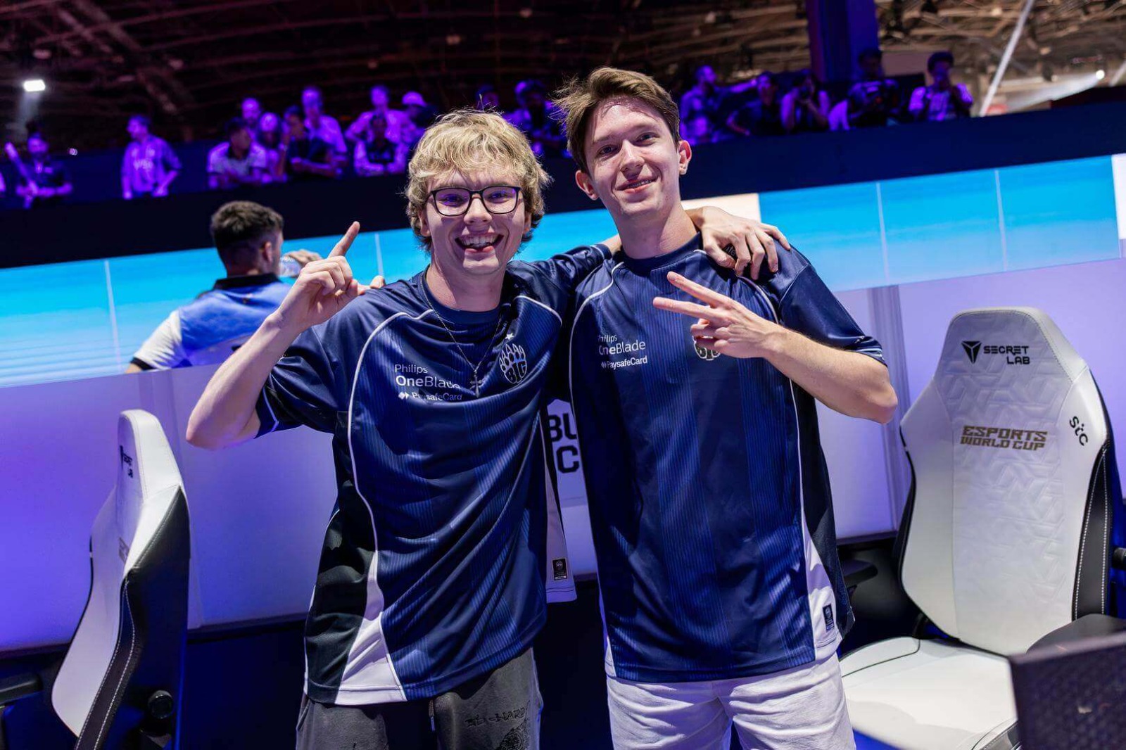 BIG celebrate winning back-to-back LAN Fortnite titles at the Esports World Cup.