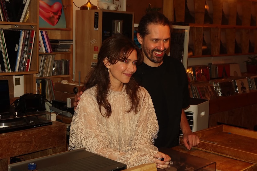 Quebec-based Margaux Sauve and Louis-Etienne Santais of Ghostly Kisses at Bohemia Records & Cafe in Alkhobar. (Supplied)