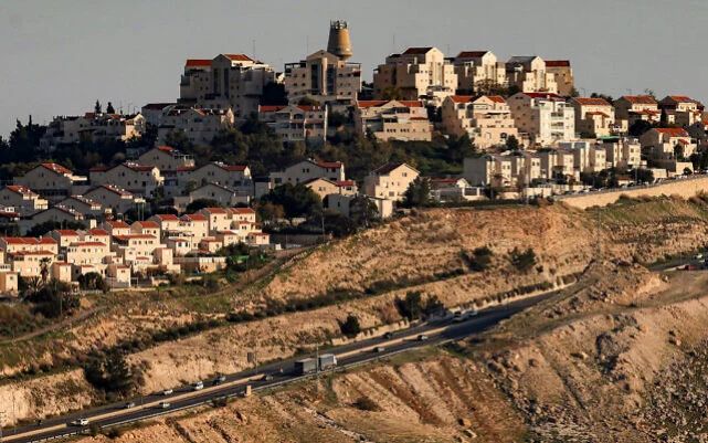 The West Bank settlement of Ma’ale Adumim as seen from the E1 area northeast of Jerusalem, Feb. 4, 2026. (AFP)