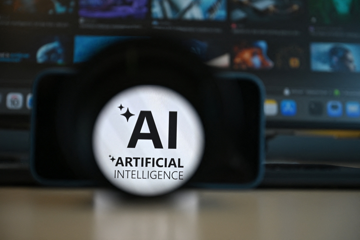 AI has progressed from a speculative narrative and is now operating systems that are already enhancing productivity (File/AFP)