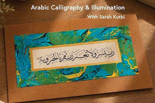 Calligraphy lesson