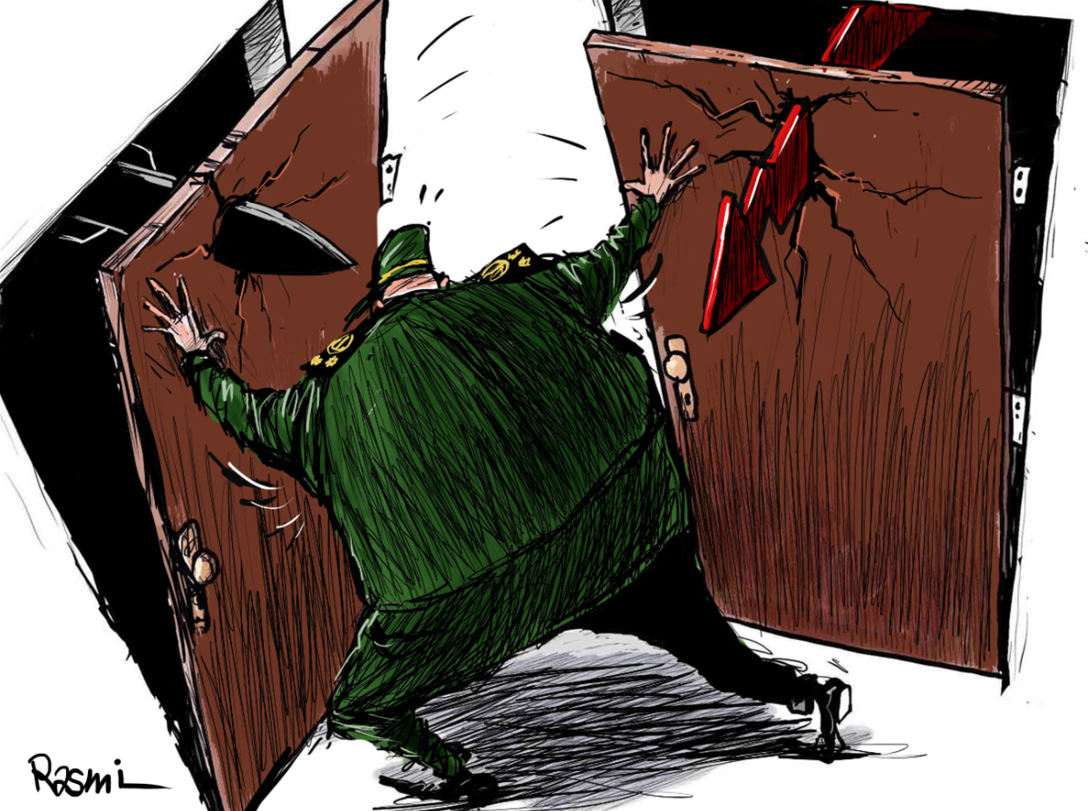 Cartoon by Amjad Rasmi. (Courtesy of Asharq Al-Awsat)