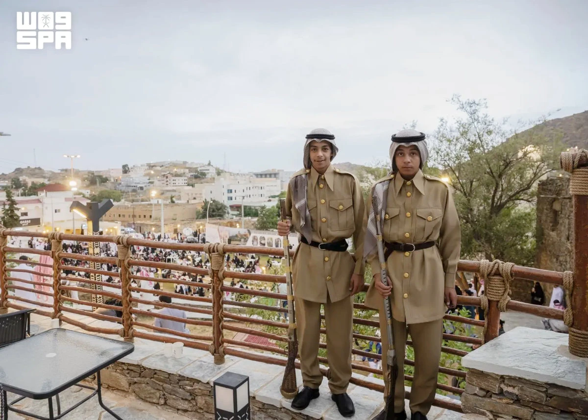 Traditional Al-Assah performances transport visitors to Al-Baha’s past