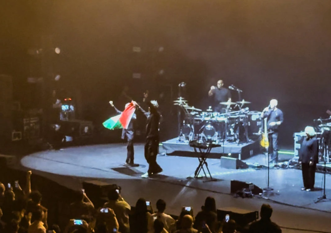 Singapore bans 2 Massive Attack members after pro-Palestinian display at concert