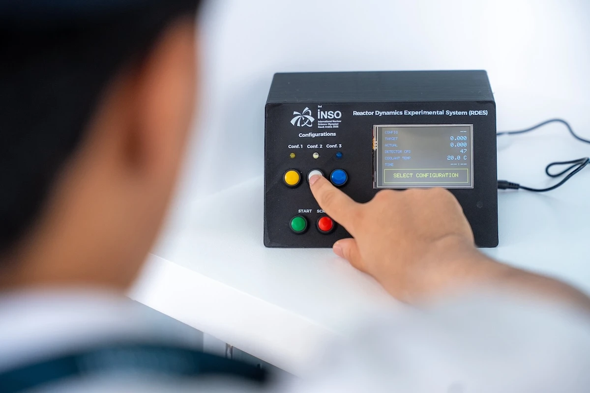 A Saudi-developed educational device designed to give students a realistic understanding of nuclear reactor operations has made its debut at the International Nuclear Science Olympiad. (Supplied)