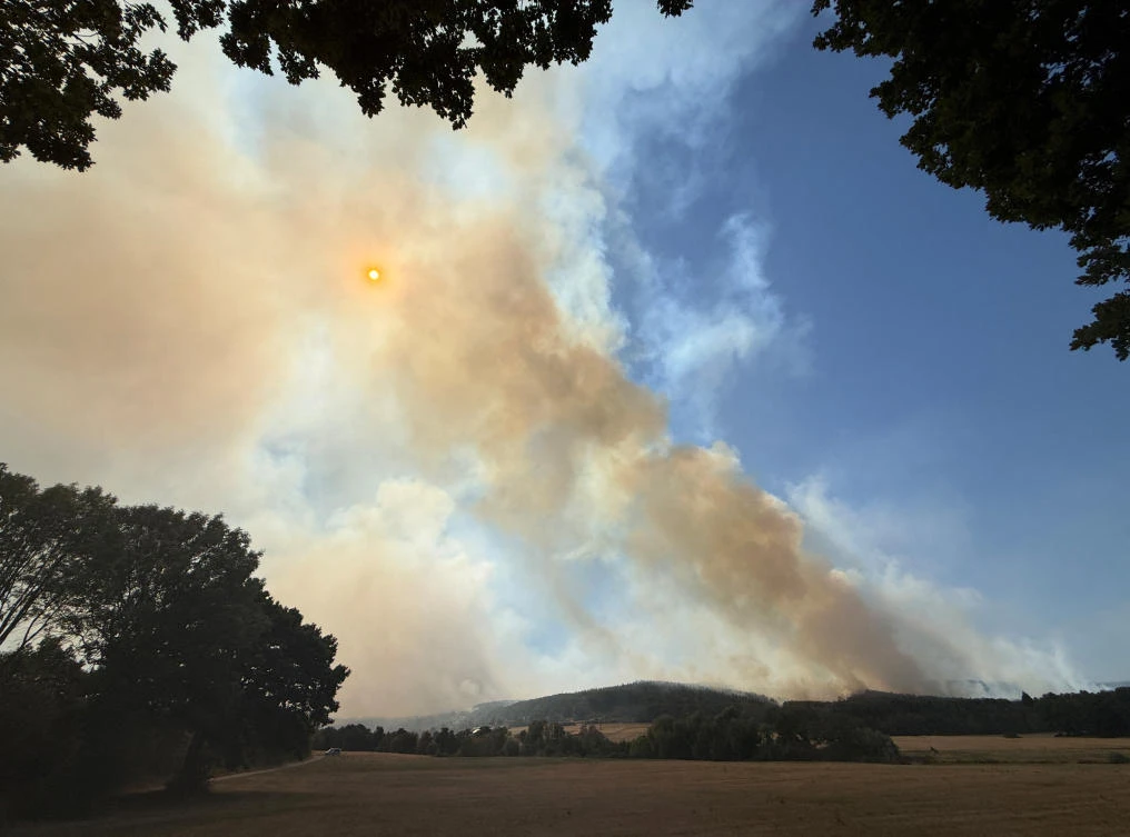 German wildfire near Belgian border under control, local authorities say