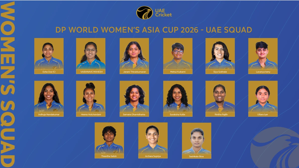 The UAE squad for the DP World Women’s Asia Cup 2026 (Supplied)