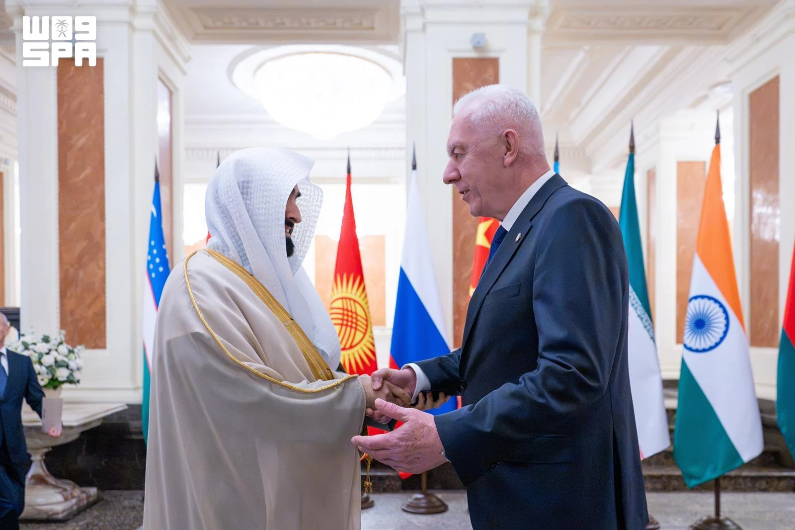 Saudi Arabia’s Attorney General Khalid Al-Yousef attends the 24th Meeting of the Prosecutors General of the Shanghai Cooperation Organization’s Member States in Kazan, Russia.