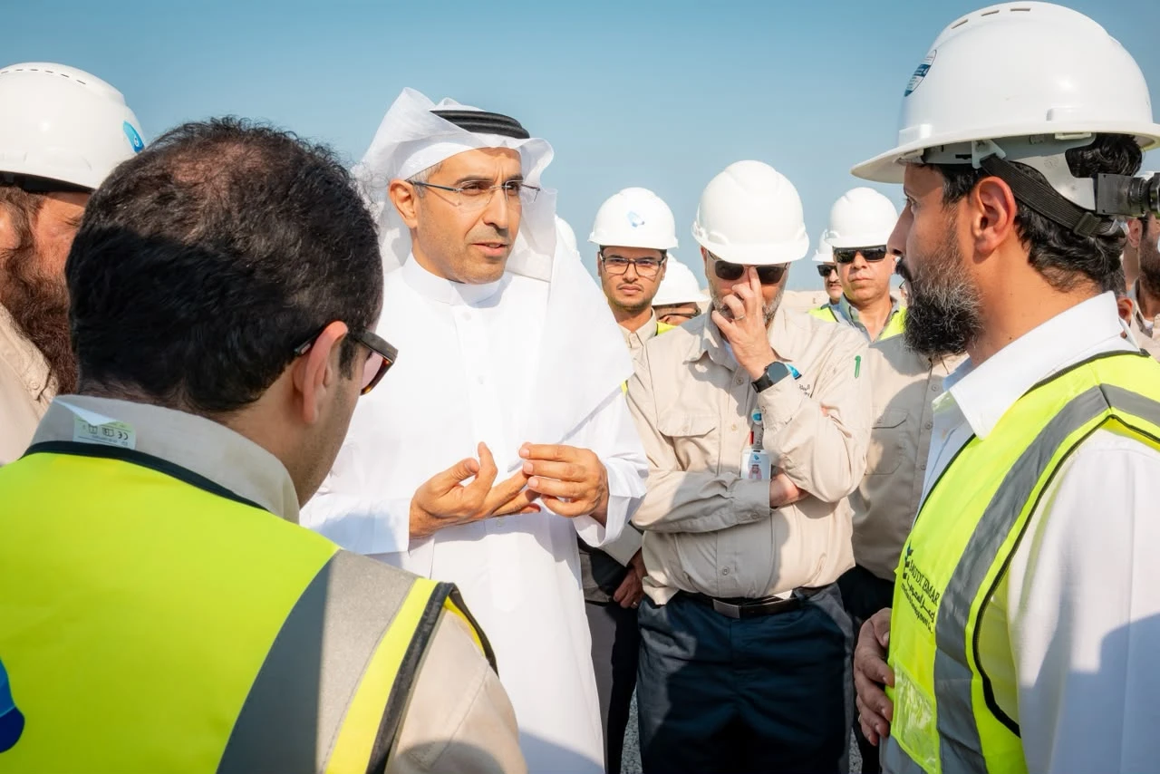 The president of the Saudi Water Authority, Eng. Abdullah Ibrahim Al-Abdul-Karim, visited projects aimed at reducing energy consumption and increasing Riyadh’s daily water supply. (Supplied)