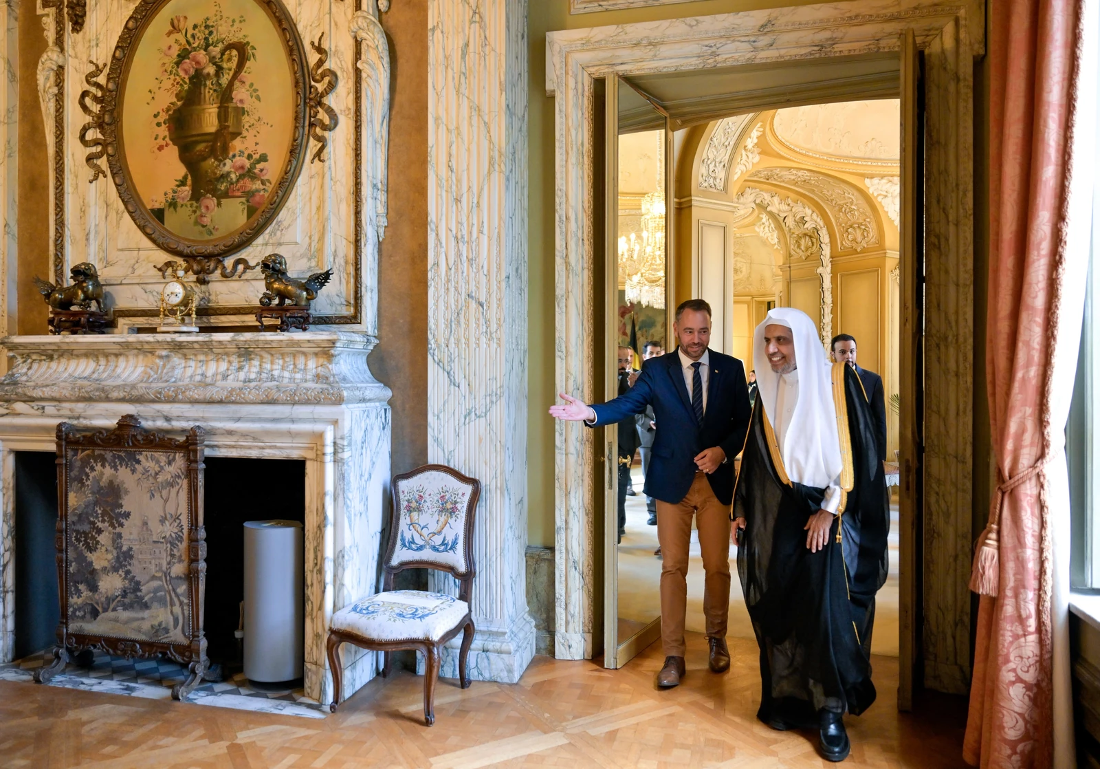 Participants gathered at Egmont Palace for “The Importance of Dialogue in a Changing World.”