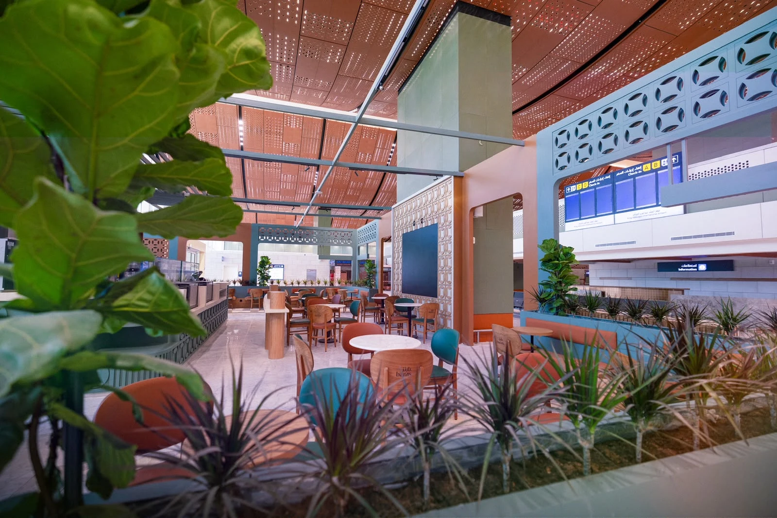 Interior design of Terminal 4 - Supplied