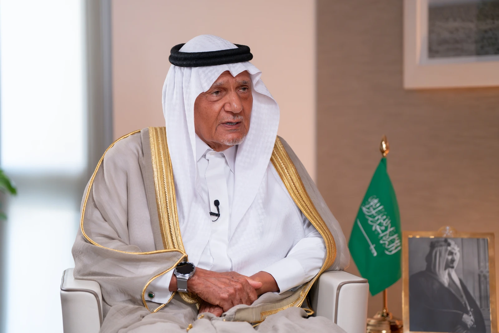 Former Saudi intelligence chief Prince Turki Al-Faisal speaks about regional security and diplomacy among other issues. (AN photo)
