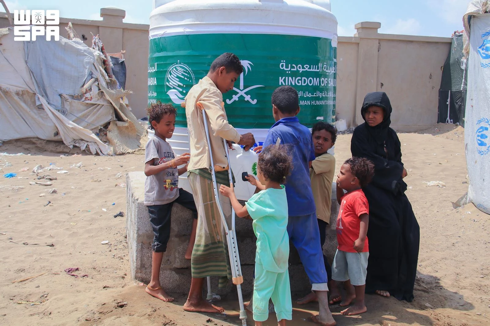 Since its establishment in 2015, KSrelief has implemented 1,238 projects in Yemen worth more than $4.82 billion, including 58 water and sanitation projects valued at about $245.9 million. (SPA)