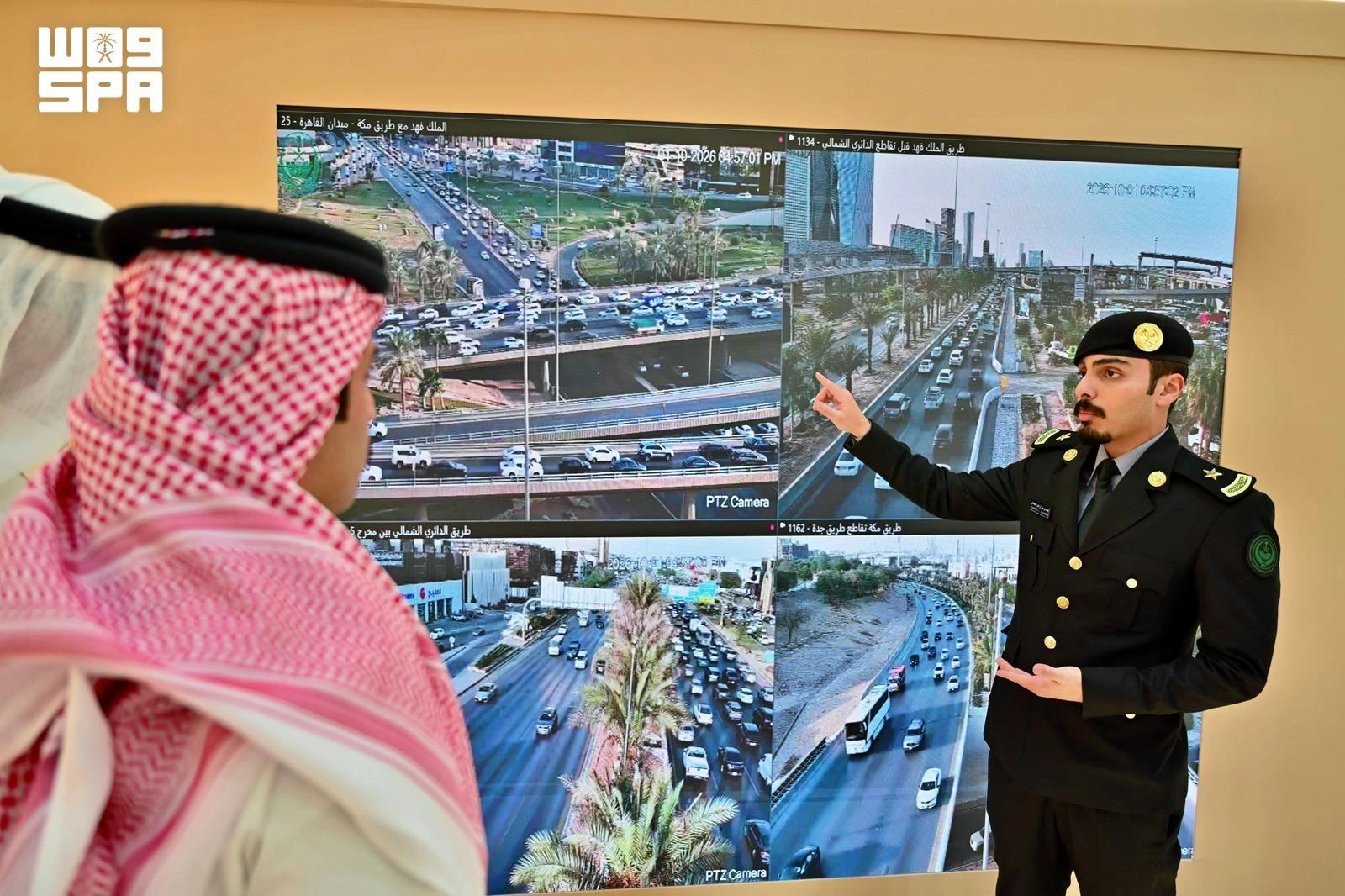 The Ministry of Interior’s pavilion features participation from several security forces and agencies, showcasing their latest technologies, equipment, field capabilities and services.