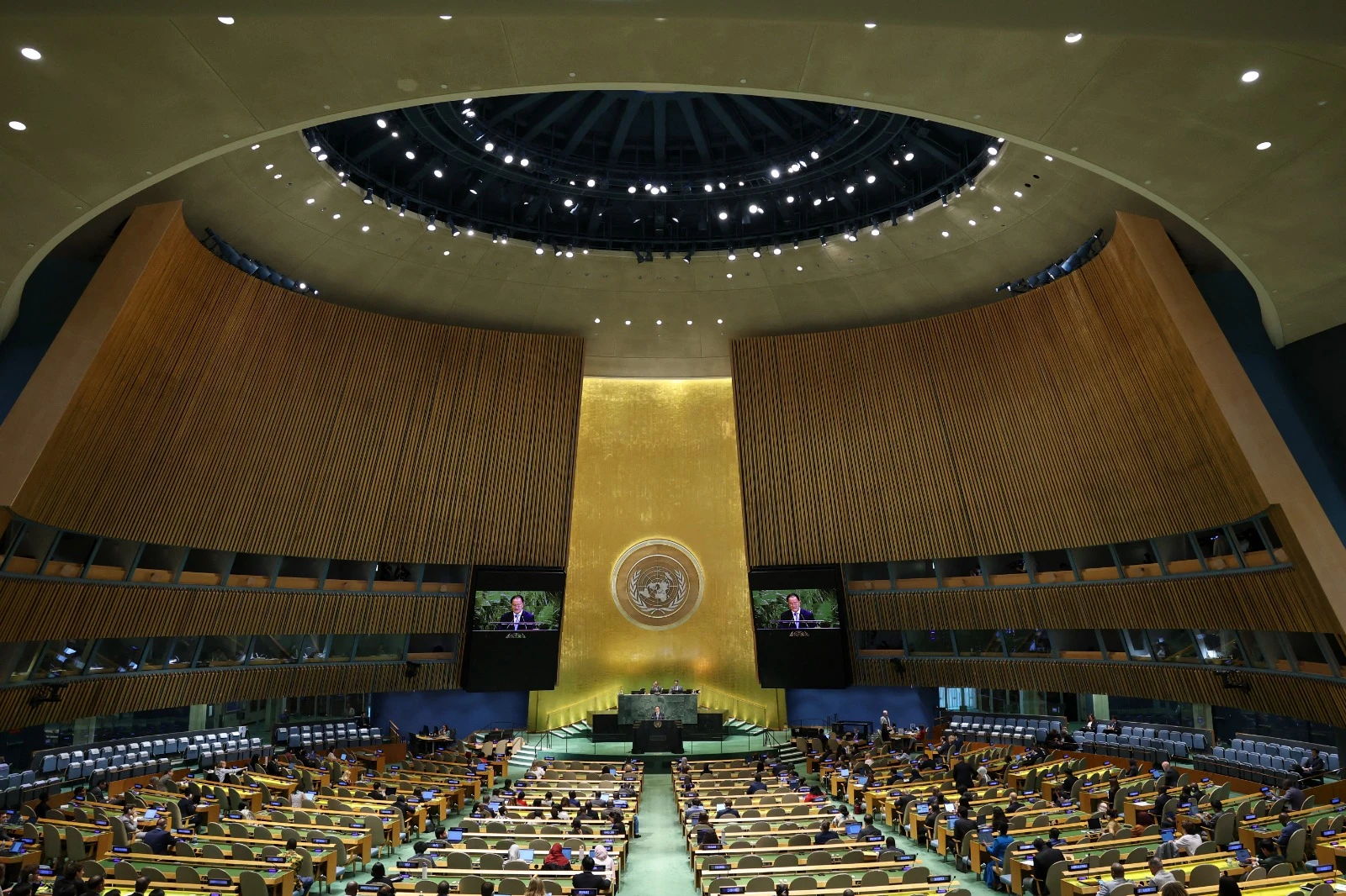 From Ukraine to Sudan and on to Bab Al-Mandab, the keys appear to reside in the drawers of the president of the US, not in the drawers of the secretary-general of the UN (File/AFP)
