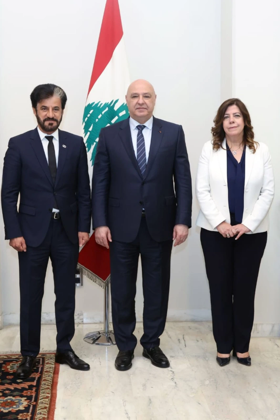 FIA President Mohammed Ben Sulayem met Lebanese President Joseph Aoun on Monday to discuss the future of motor sport in the region, including the role of the Rally of Lebanon in the FIA Middle East Rally Championship. (Supplied)