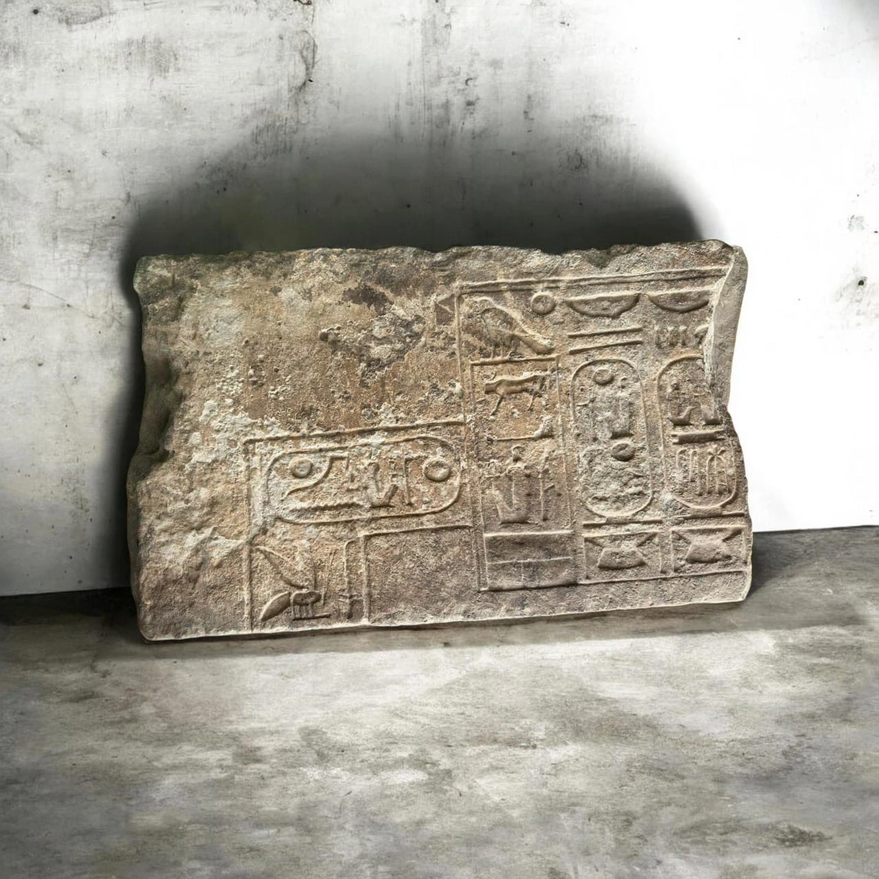 The mission uncovered a stela bearing the name of King Ramesses II, dating to the 19th Dynasty, with a scene depicting a bound Libyan prisoner from the Meshwesh tribes. (Supplied)