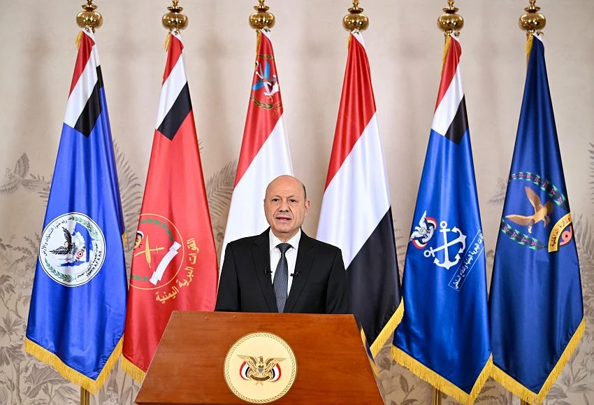 Yemen’s presidential council chief vows to press ahead with operation against Houthis