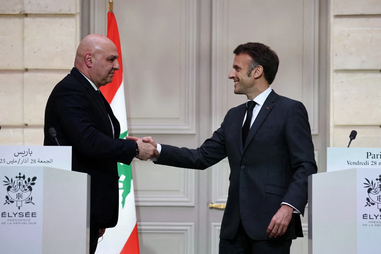 Lebanon’s Aoun to meet Macron as France hosts army support talks