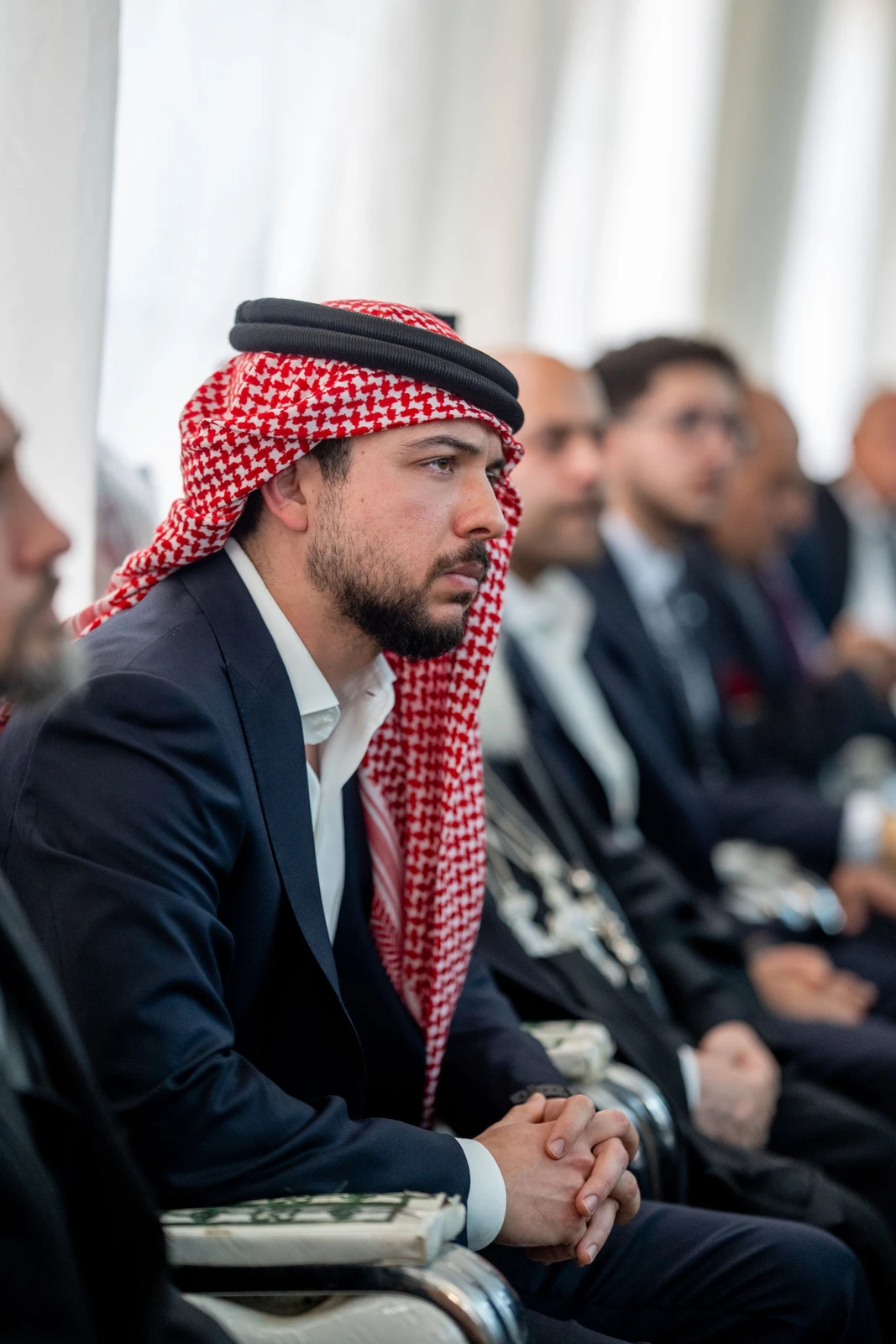 Jordanian Crown Prince Hussein offered condolences to families of victims killed in church attack in Karak (Jordainian Royal Court)