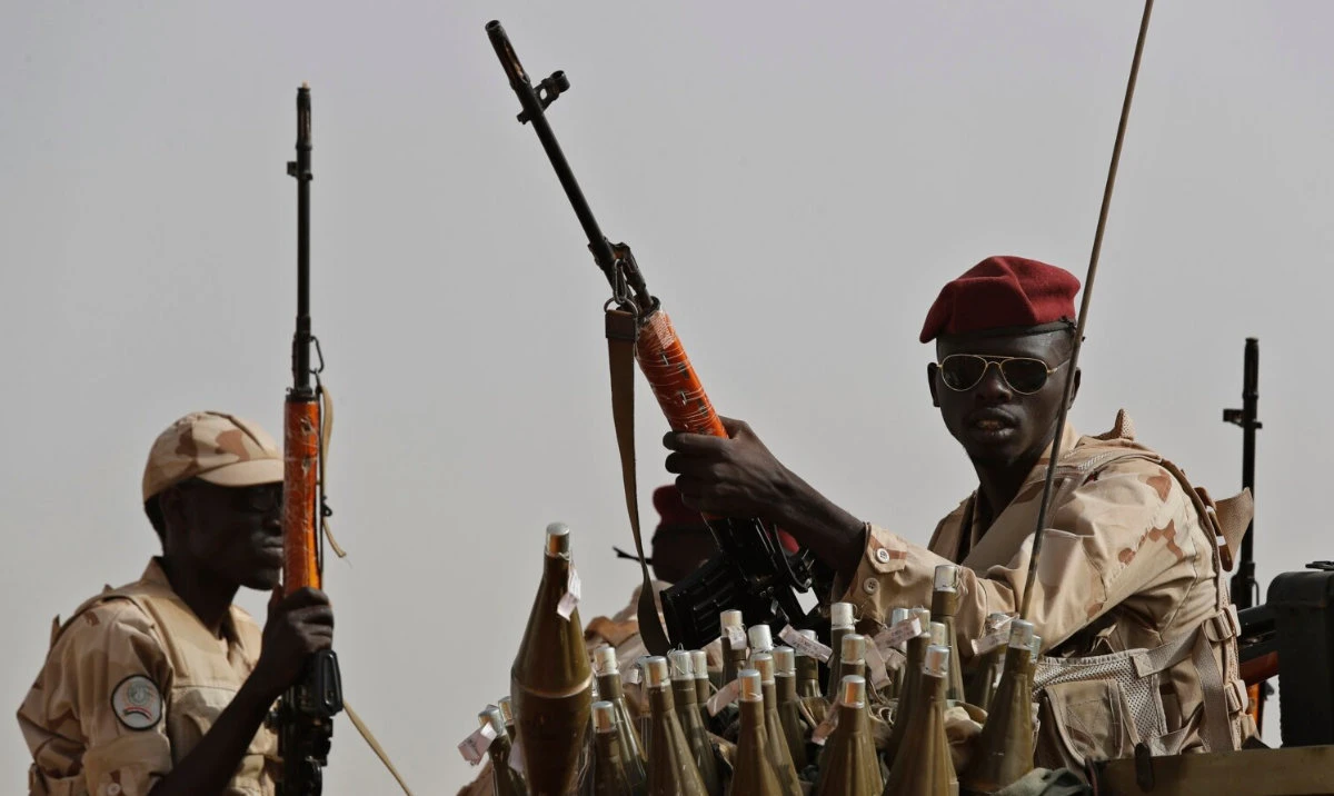 Sudanese Rapid Support Forces soldiers in the East Nile province, Sudan. (AP/File)