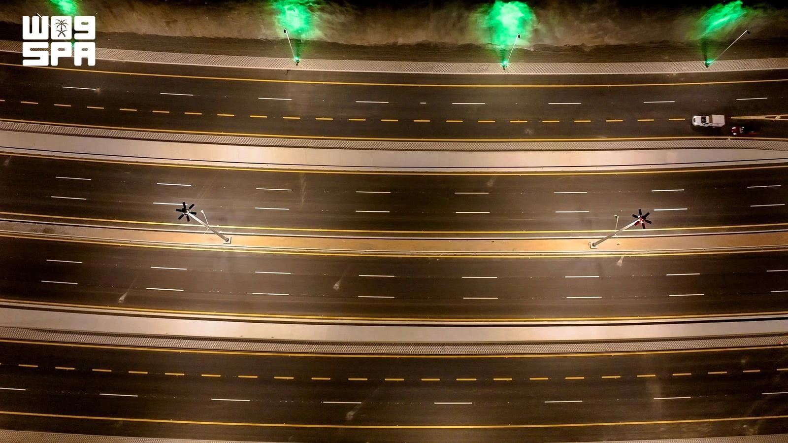 Newly developed lanes on Makkah’s Third Ring Road open to traffic as part of road improvement projects. (SPA)