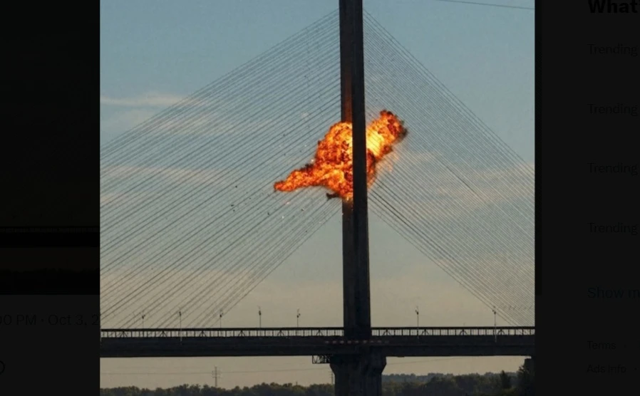 Russian attacks in Ukraine killed at least six people and damaged Kyiv’s Northern Bridge, suspending traffic and causing tailbacks for a third day in Moscow’s latest effort to disrupt life in the Ukrainian capital. (X/@CGTNEurope)