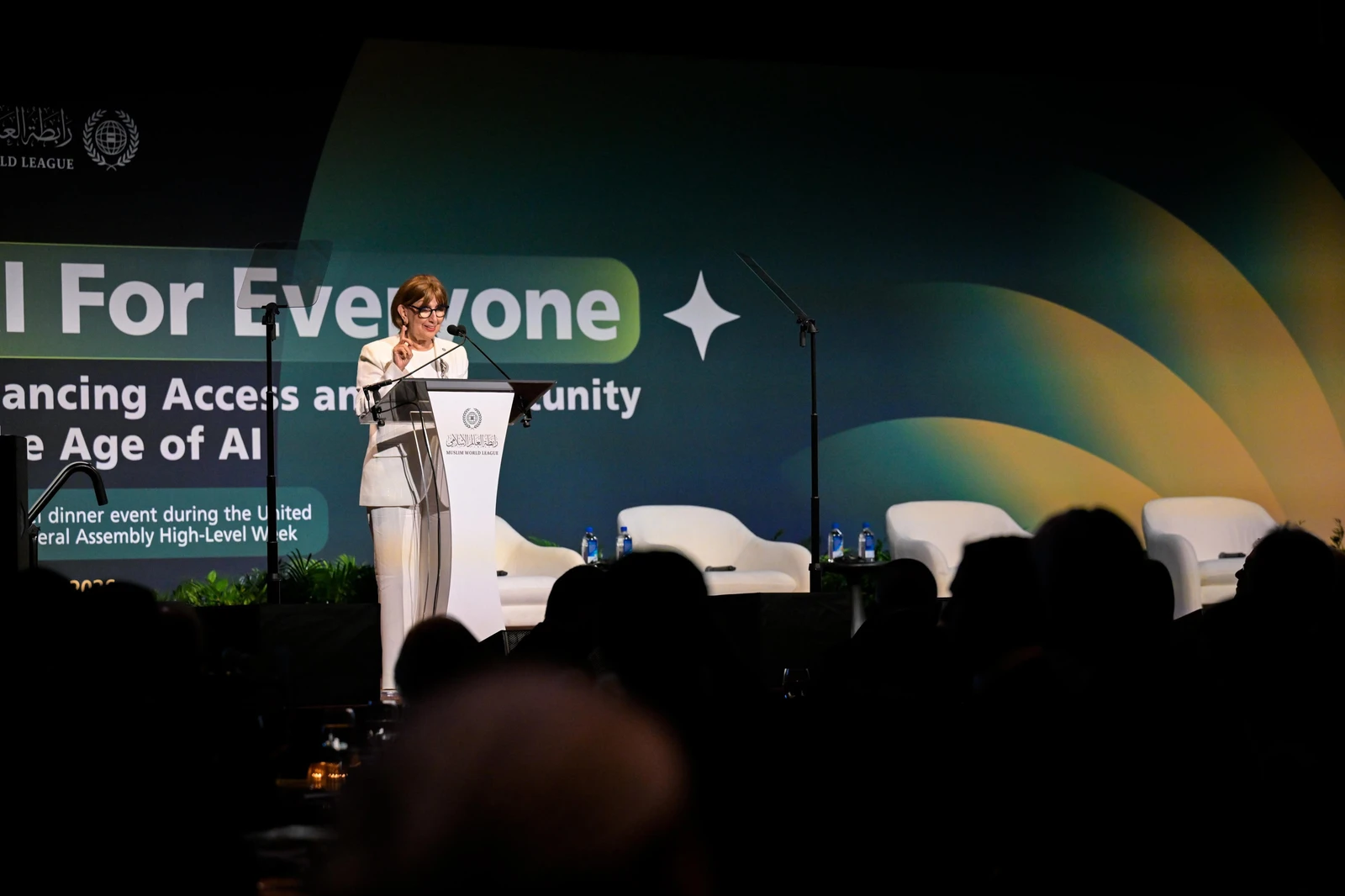 The Muslim World League on Thursday hosted an event titled “AI for All: Faith, Human Dignity and Artificial Intelligence” on Thursday with the support and participation of the UN, during the high-level week of the UN General Assembly. (Supplied)