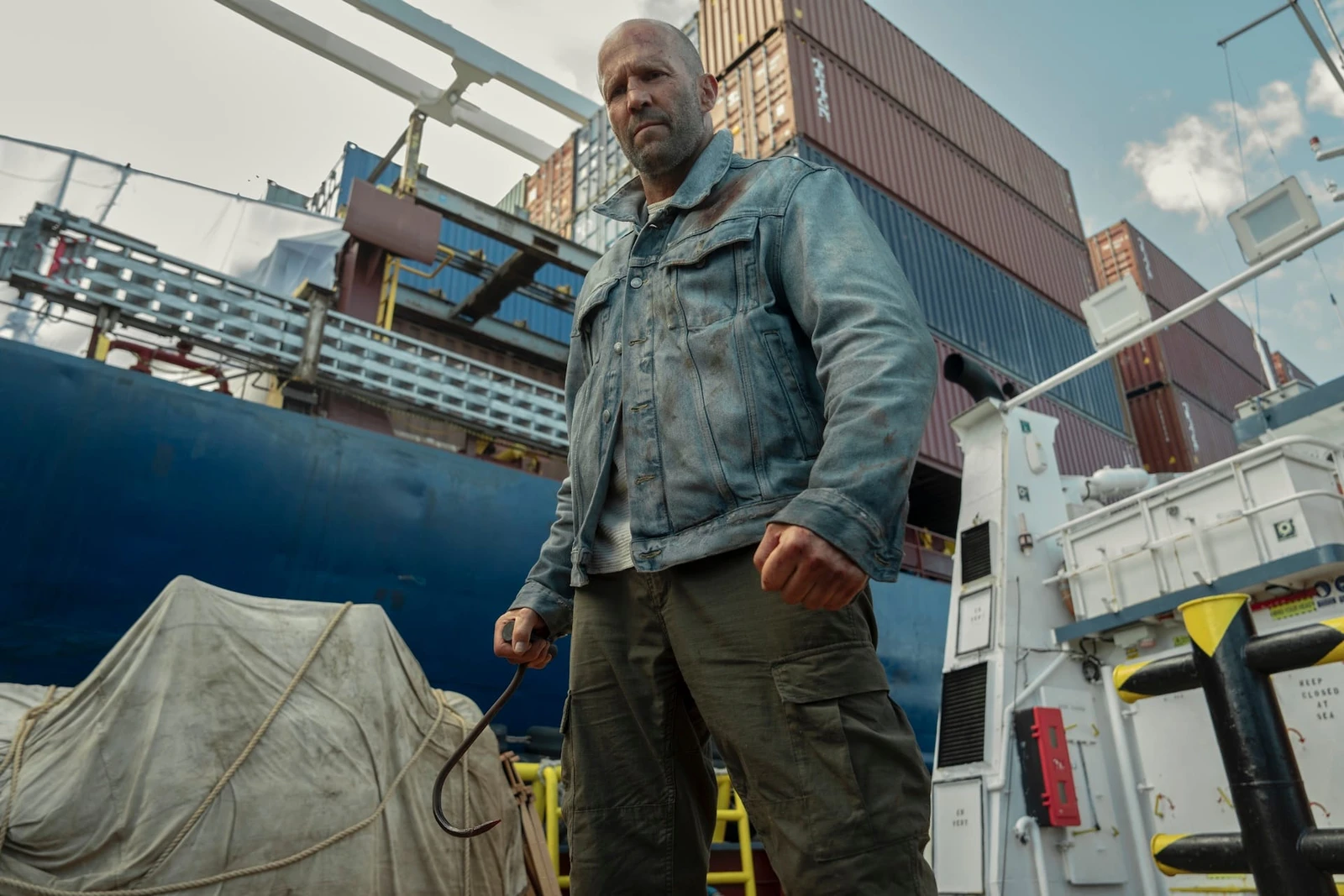 Jason Statham stars in “Mutiny,” an action thriller now playing in theaters across Saudi Arabia. (Supplied)