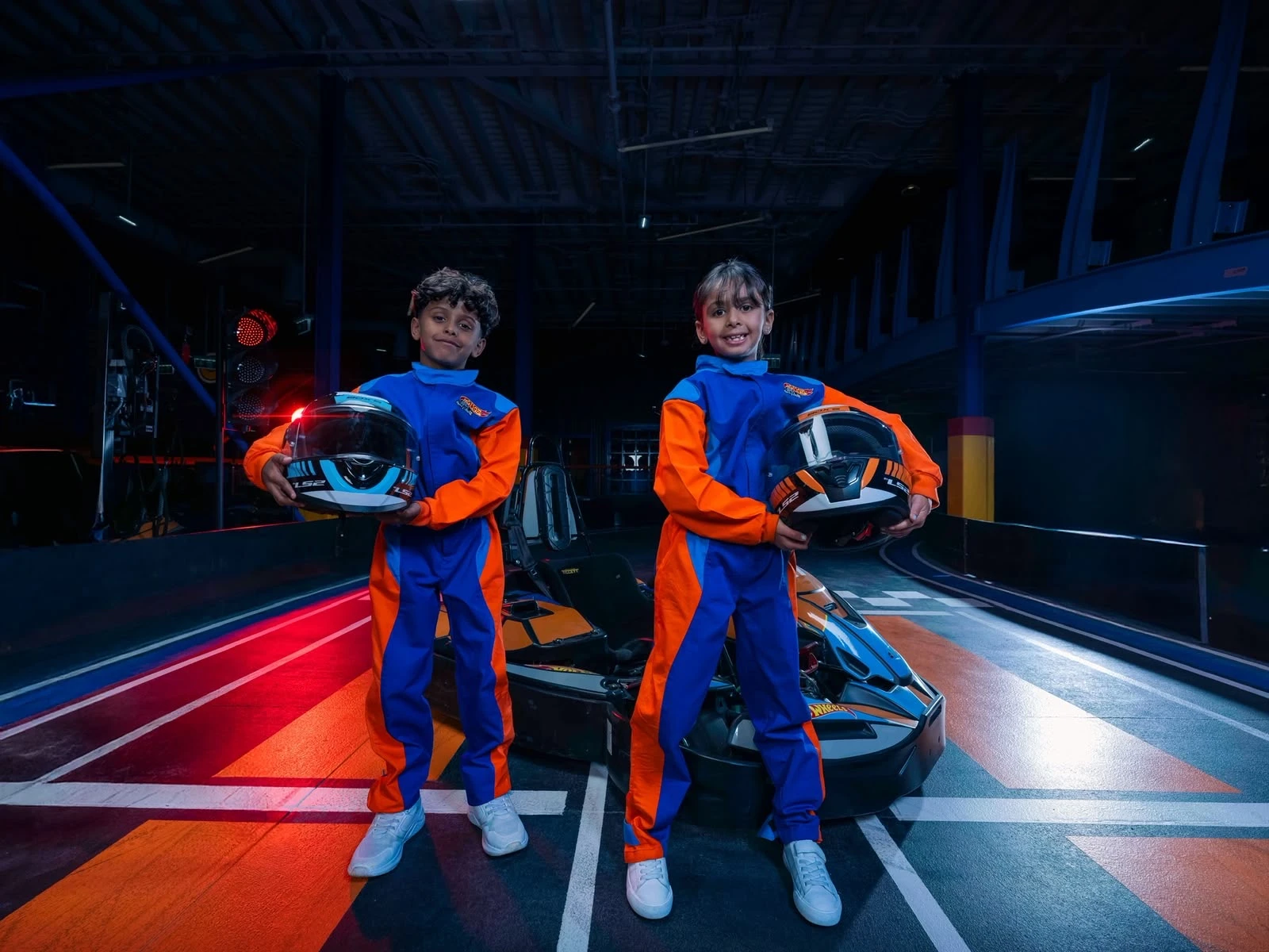 Hot Wheels E-Karting features high-performance electric karts, dynamic multi-level tracks inspired by the Hot Wheels universe. (Supplied)