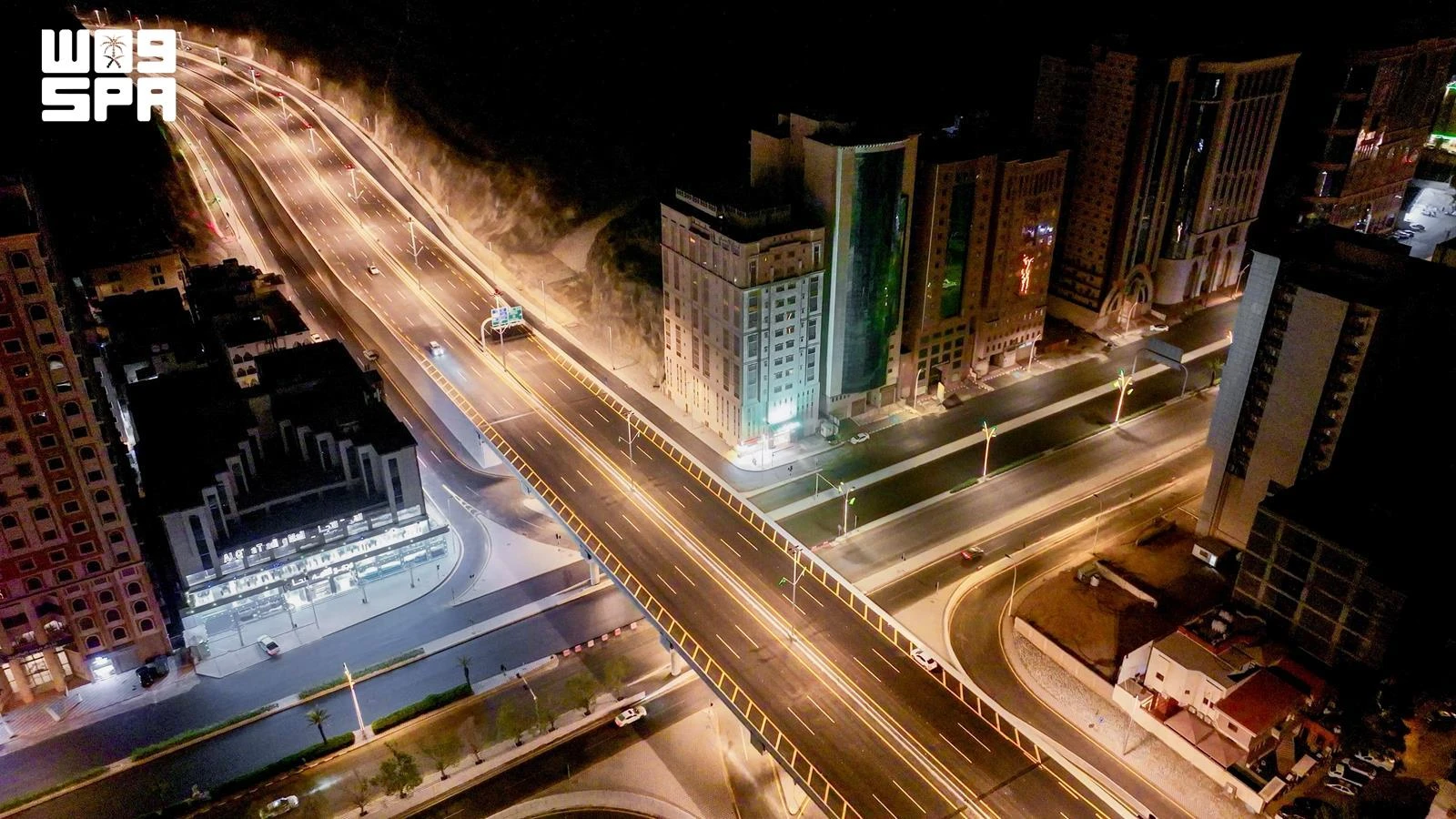 Newly developed lanes on Makkah’s Third Ring Road open to traffic as part of road improvement projects. (SPA)