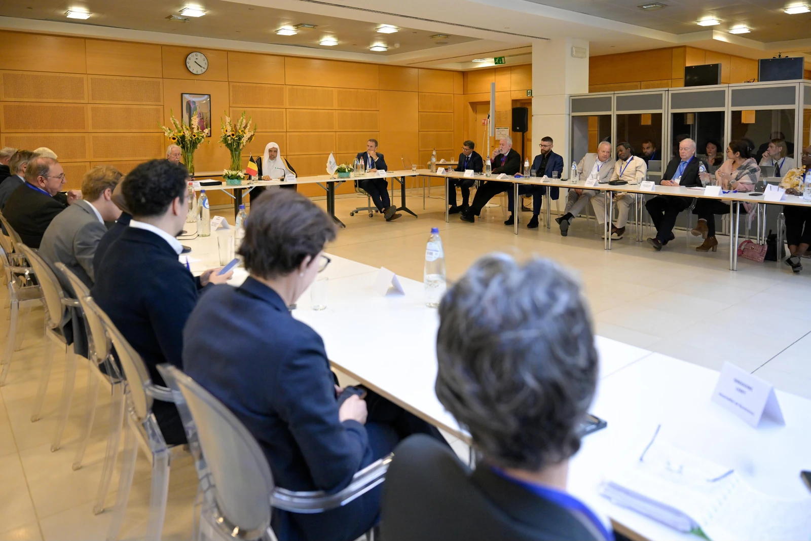 Participants gathered at Egmont Palace for “The Importance of Dialogue in a Changing World.”
