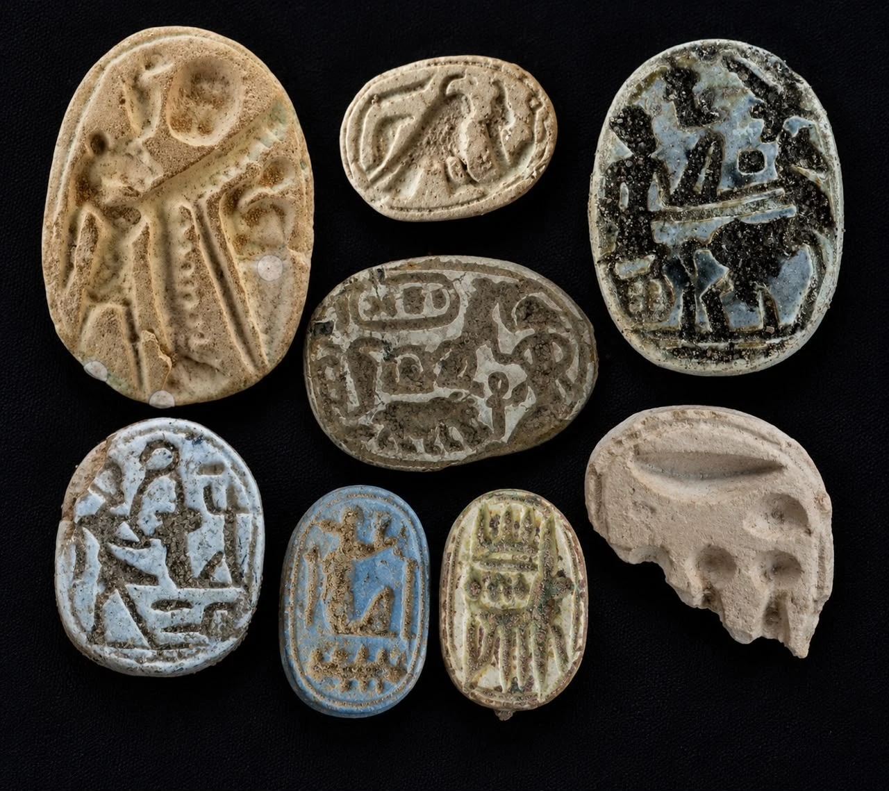 A collection of scarabs, amulets, pottery, tools and jewelry was also found, shedding further light on the religious, economic and everyday lives of the fortress’ inhabitants. (Supplied)