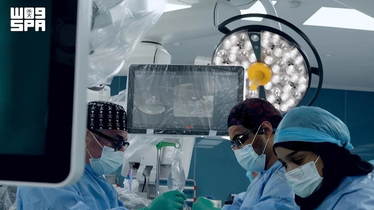 The procedure was performed on a patient suffering from severe degeneration of the lumbar vertebrae using the ExcelsiusGPS robotic surgical system.