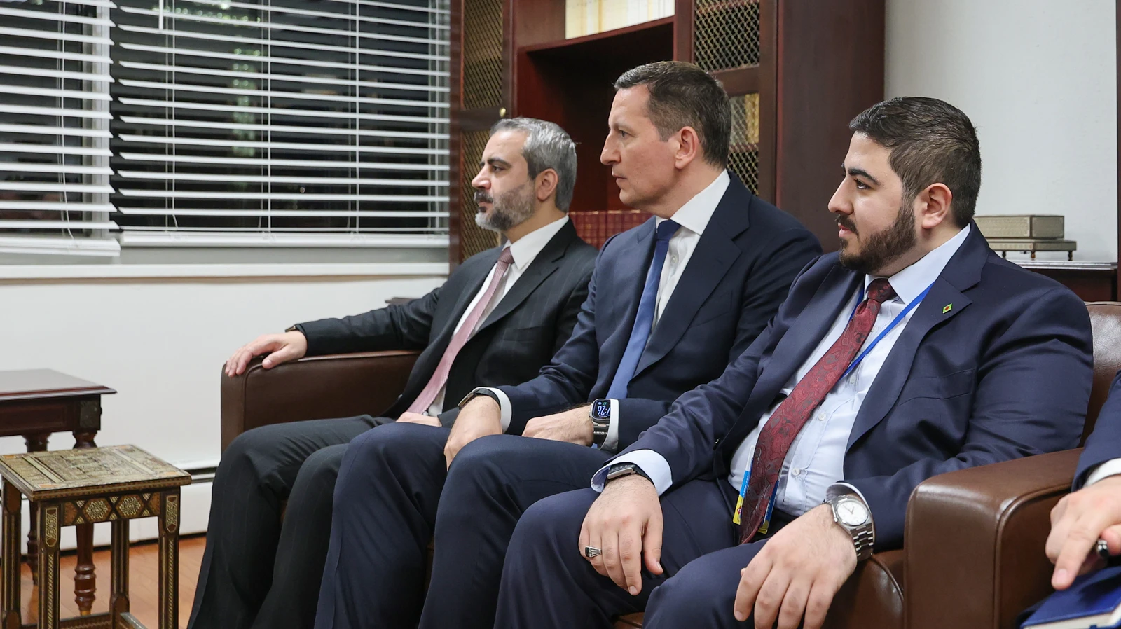 Syria’s president meets members of Congress in New York