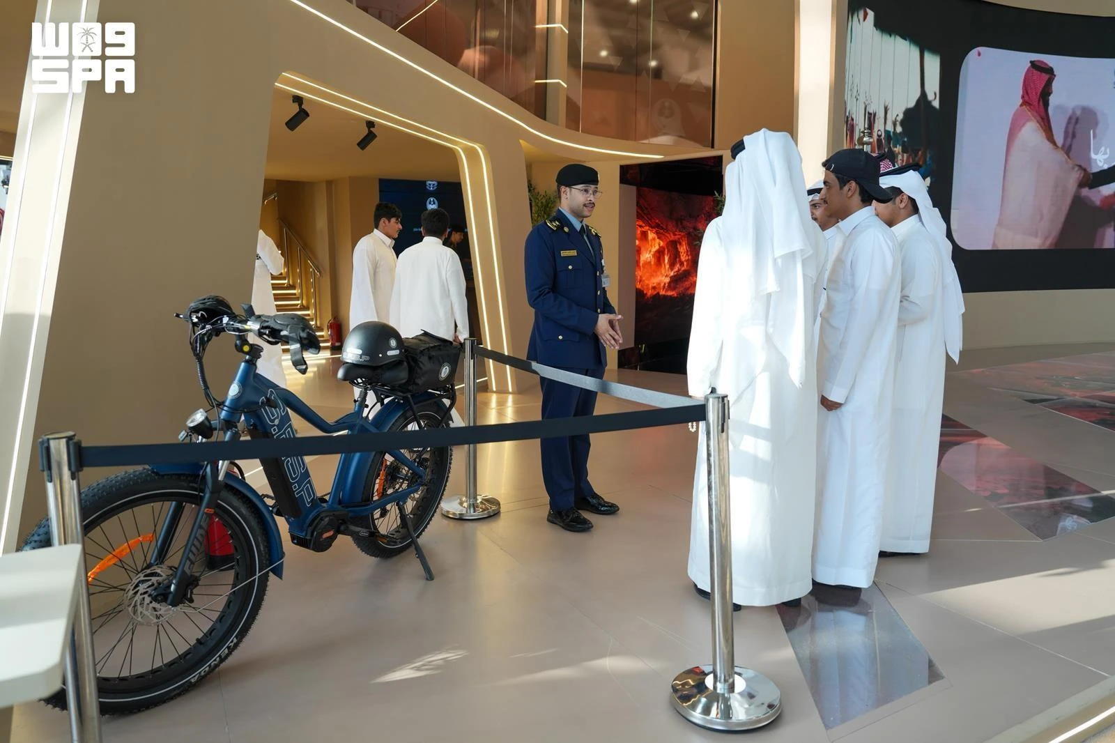 The Ministry of Interior’s pavilion features participation from several security forces and agencies, showcasing their latest technologies, equipment, field capabilities and services.