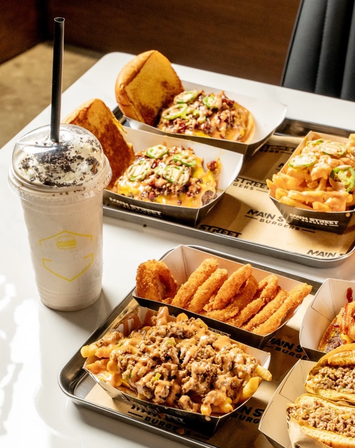 Main Street Burgers and Oreo milkshake (Instagram / @mainstreet.ksa)